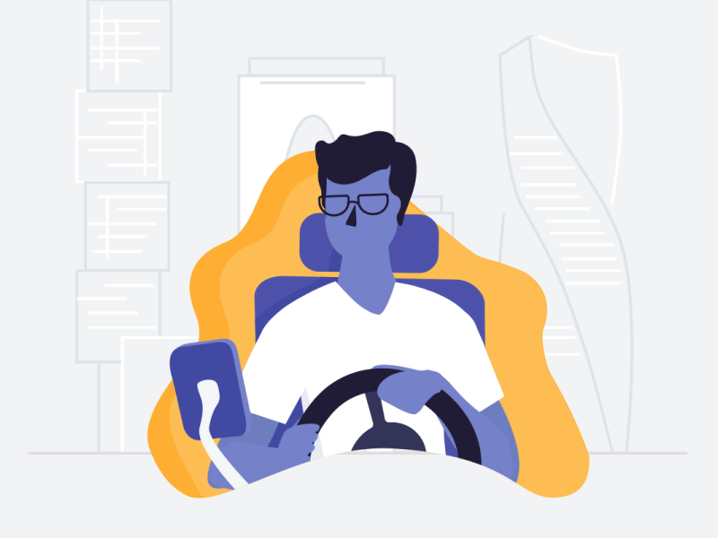 Taxi driver / nowadays animation illustration infografika motion design studio
