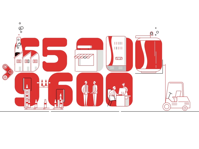 Coca-Cola in Russia animation illustration infografika motion design studio