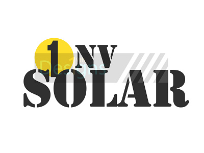 Solar Company logo adobe illustrator branding custom digital design logo minimal solar energy typography