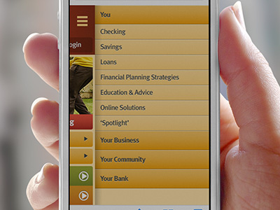 Mobile Website Offscreen Navigation