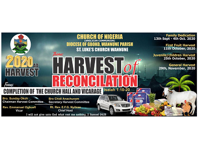 Church Harvest Banner banner harvest banner