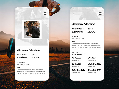 DailyUI006 dailyui design running ui