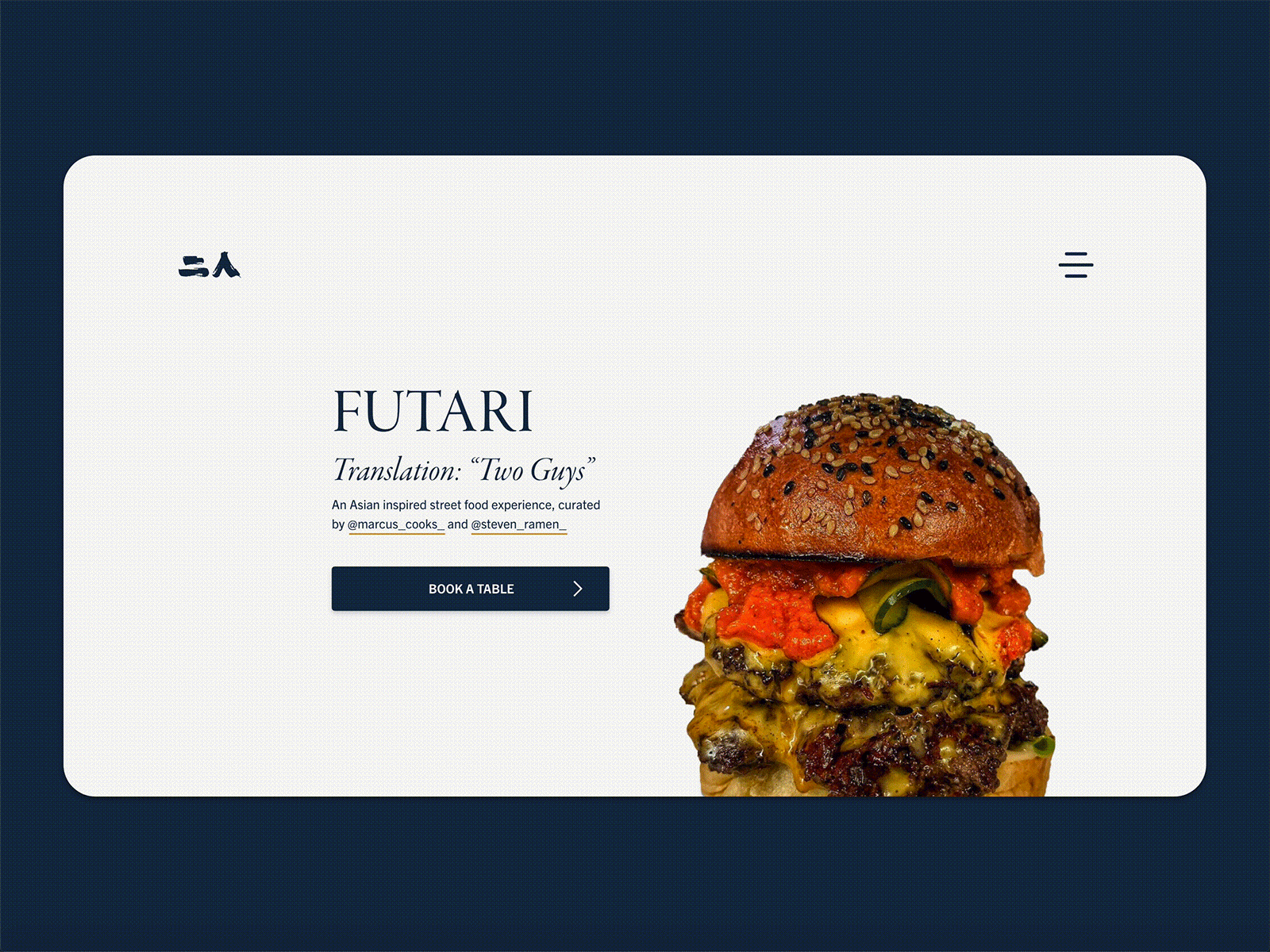 Futari adobe xd branding chris bliss design futari identity identity design logo street food ui ux