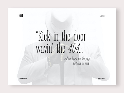 DailyUI 008 - 404 Page