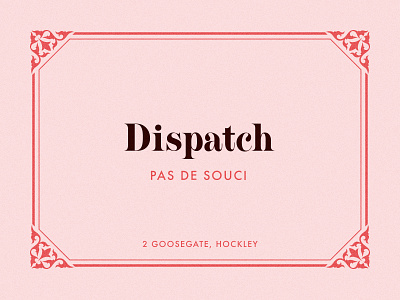 Dispatch branding coffee design dispatch identity logo logo design typography vector visual identity workmark