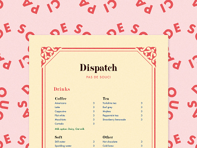 Dispatch branding chris bliss design graphic design identity layout logo menu pattern vector visual identity
