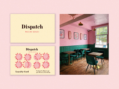 Dispatch branding cafe chris bliss design dispatch graphic design identity layout logo print vector visual identity
