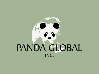 Panda Global branddesigner branding dailylogochallenge dailylogochallengeday3 dailylogodesign design graphicartist graphicdesign graphicdesigner illustrator logo logodesign logos pandaglobal vector