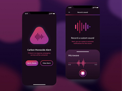SoundSafe app app design design inclusive design mobile mobile app phone app ui ux uxdesign