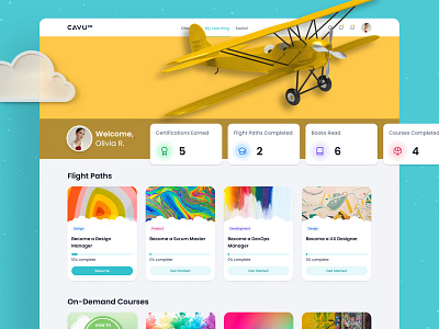 CAVU agile app design design learning lms product design scrum ui ux uxdesign web app