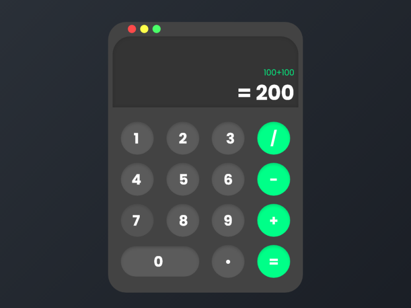 Calculator by Altin on Dribbble