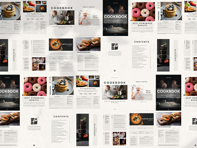 Cookbook template / Recipe book template / Recipe ebook