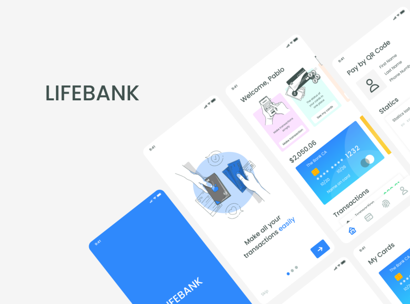 App bank ui by Pablo on Dribbble