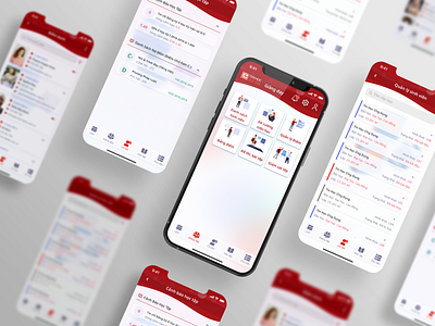 My School Mobile ios red ui university ux