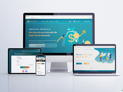 Recruitment System application freelancer hr landing page recruitment responsive tablet ui ux website