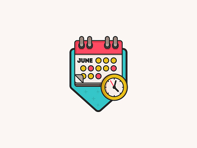 Dribble Events icon calendar character clock commerce logo design e events flat flat design icon logo minimal time