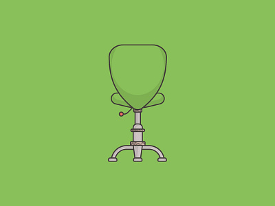 Office Chair chair character e commerce flat flat design icon logo logo design minimal office office chair wood