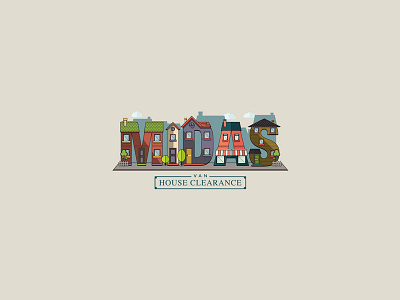 Midas Van House Clearance Logo character e commerce flat flat design house icon logo logo design minimal social street ui