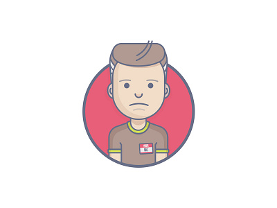 Avatar of me avatar character e commerce flat flat design icon logo logo design minimal quiff social ui