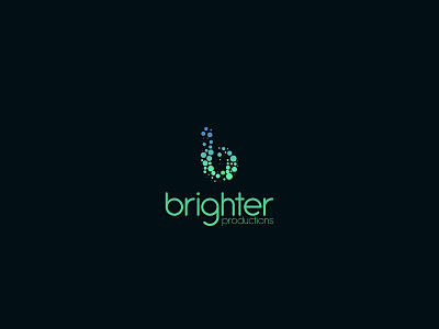 Brighter Productions b branding bubble bubbles gradient icon illustration logo mark minimal symbol