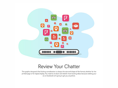 Check Reviews On The Go avatar flat flat design icon minimal phone review social ui