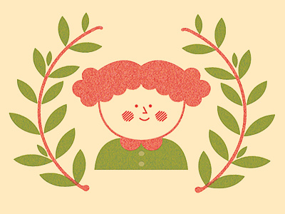 Little Victoria child children face illustration kid portrait