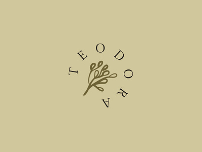 Teodora Logo branding design handmade logo illustration logo logotype