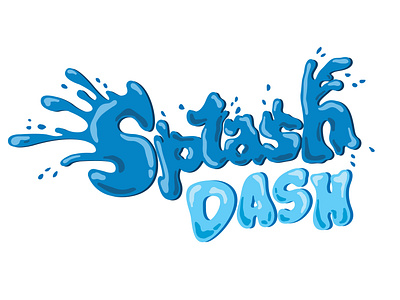 Splash Dash Logo design graphic design illustration logo typography