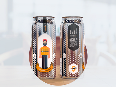 Beer Kombucha can designs branding design packaging
