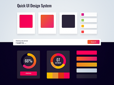 Quick UI Design System dashboard design system ui