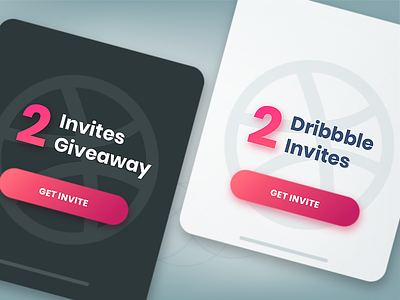 Dribbble Invites Giveaway brand design design system illustration logo motion ui ui ux ux design vector