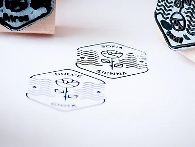Personal Brand Rubber Brand brand identity illustration love personal rubber stamp