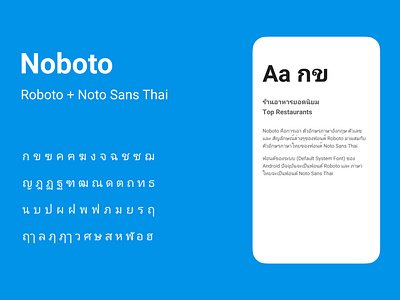 Noboto : Android System Font