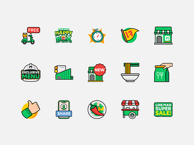 LINE MAN Icon icon illustration ui