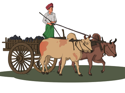 Rural India 2d 2d animation 2d character adobe illustrator character character design design illustration toon boom