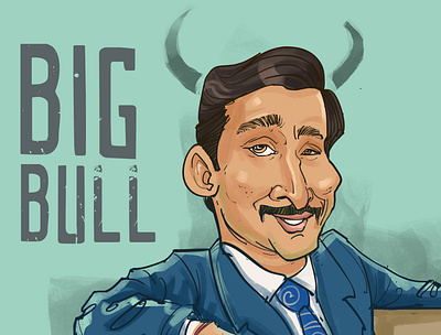 Big Bull 2d 2d character adobe illustrator cartoon character character design design illustration