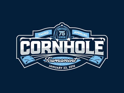 Cornhole cornhole fire department lettering logo