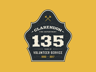 CFD 135 clarendon fire department firefighter logo pennsylvania volunteer