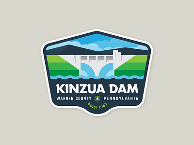 Hot Dam badge dam kinzua logo pa pennsylvania sticker warren