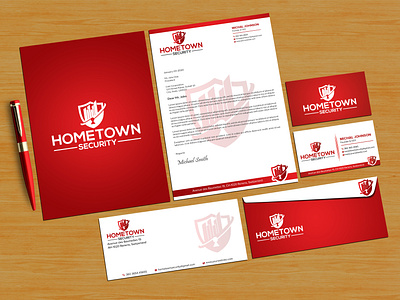 Professional business card letterhead and full stationery design