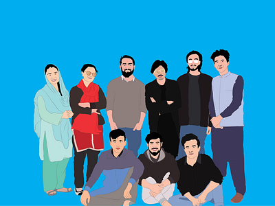 group illustration design