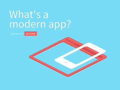 What's a modern app home illustrattion