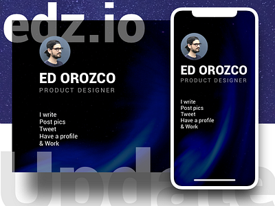 Personal Website Update 2018 ed orozco galaxy iphone x responsive space spaced challenge stars