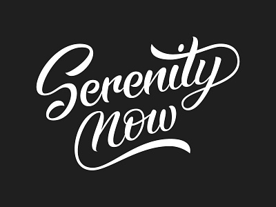 Serenity Brush Lettering