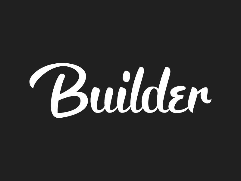 Builder Custom Lettering by Vitória Neves on Dribbble