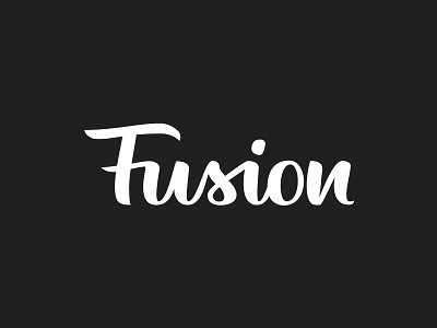 SCRN Fusion - Brush Lettering black white brush lettering hand lettering lettering logo type typography vector