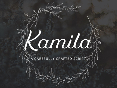 Kamila - Webfont & Desktop Font font script script typeface type design typeface typography webfont