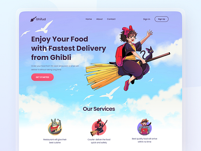 Ghibli Food Delivery by Putri Monirizki for One Week Wonders on Dribbble