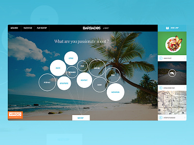 Barbados website concept barbados travel ui ux web