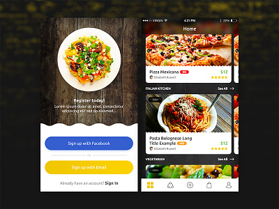 Food Ordering App app demand food on order ui ux